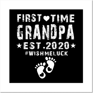 First Time Grandpa Est 2020-Promoted to Grandpa 2020 Posters and Art